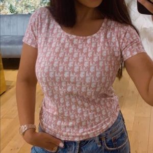 Christian Dior Vintage Monogram T-Shirt Top